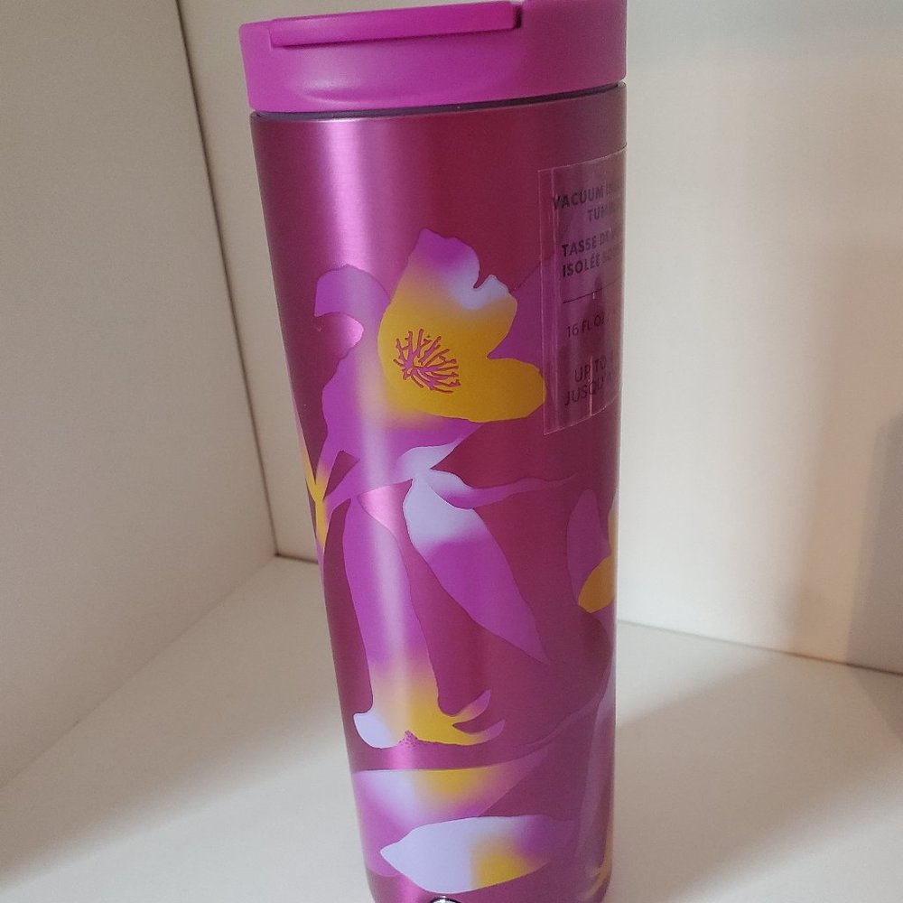 Starbucks Spring 2022 Collection Floral Tumbler with Lid NWT